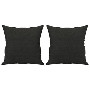 Set Divani 3 pz con Cuscini Nero in Tessuto 3202074