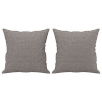 Set Divani 3 pz con Cuscini Tortora in Tessuto 3202077