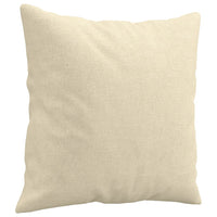 Set Divani 4 pz con Cuscini Crema in Tessuto