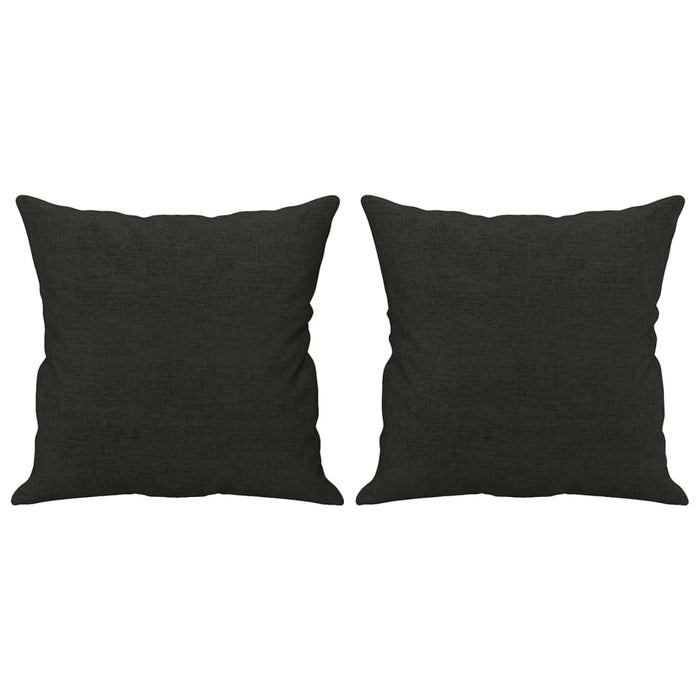 Set Divani 4 pz con Cuscini Nero in Tessuto 3202082