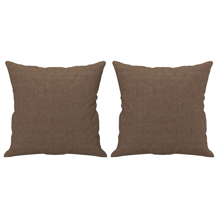 Set di Divani 3 pz con Cuscini Marrone in Tessuto 3202113