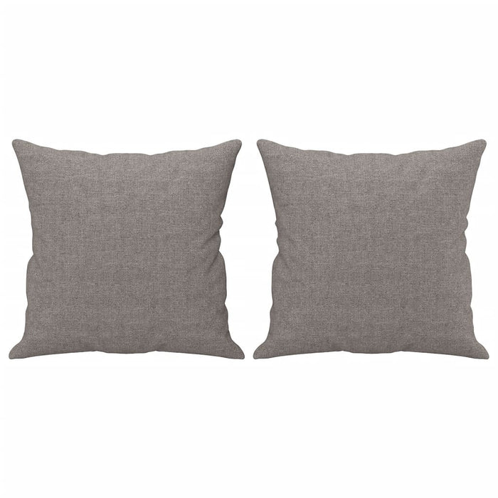 Set Divani 3 pz con Cuscini Tortora in Tessuto 3202117