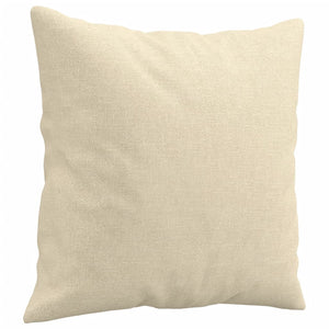 Set Divani 2 pz con Cuscini Crema in Tessuto 3202136