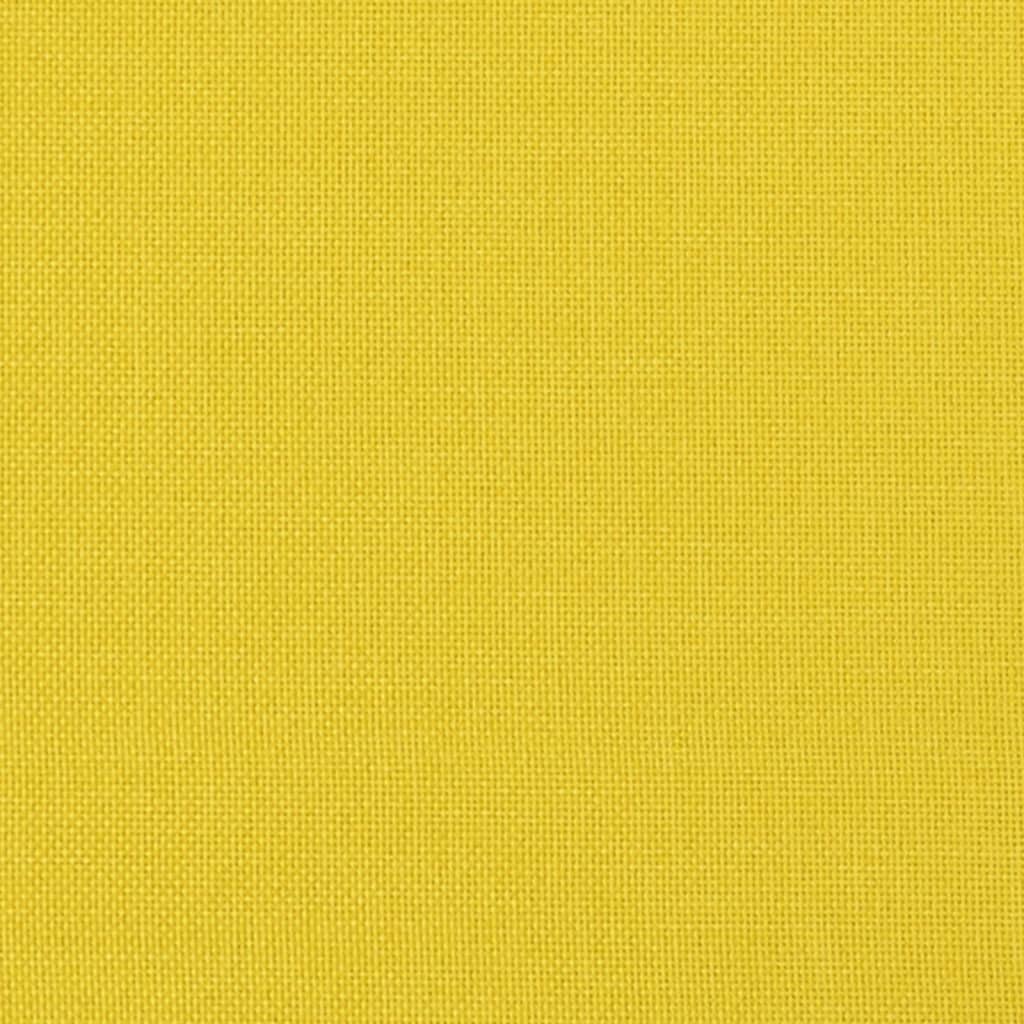 Set di Divani 2 pz con Cuscini Giallo Chiaro in Tessuto 3202139