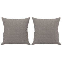 Set Divani 2 pz con Cuscini Tortora in Tessuto 3202141