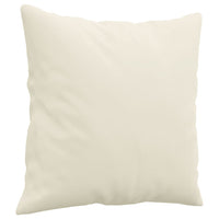 Set di Divani 3 pz con Cuscini Crema in Velluto 3202198