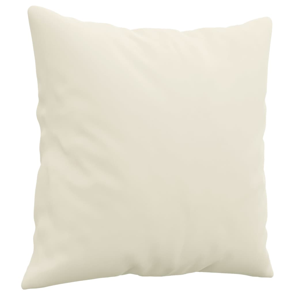 vidaXL Set di Divani 2 pz con Cuscini Crema in Velluto