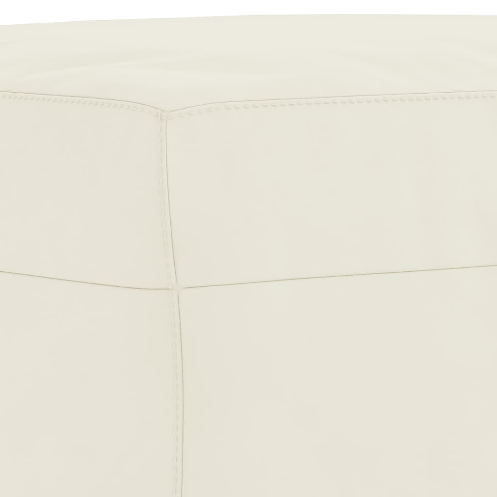 vidaXL Set di Divani 3 pz con Cuscini Crema in Velluto