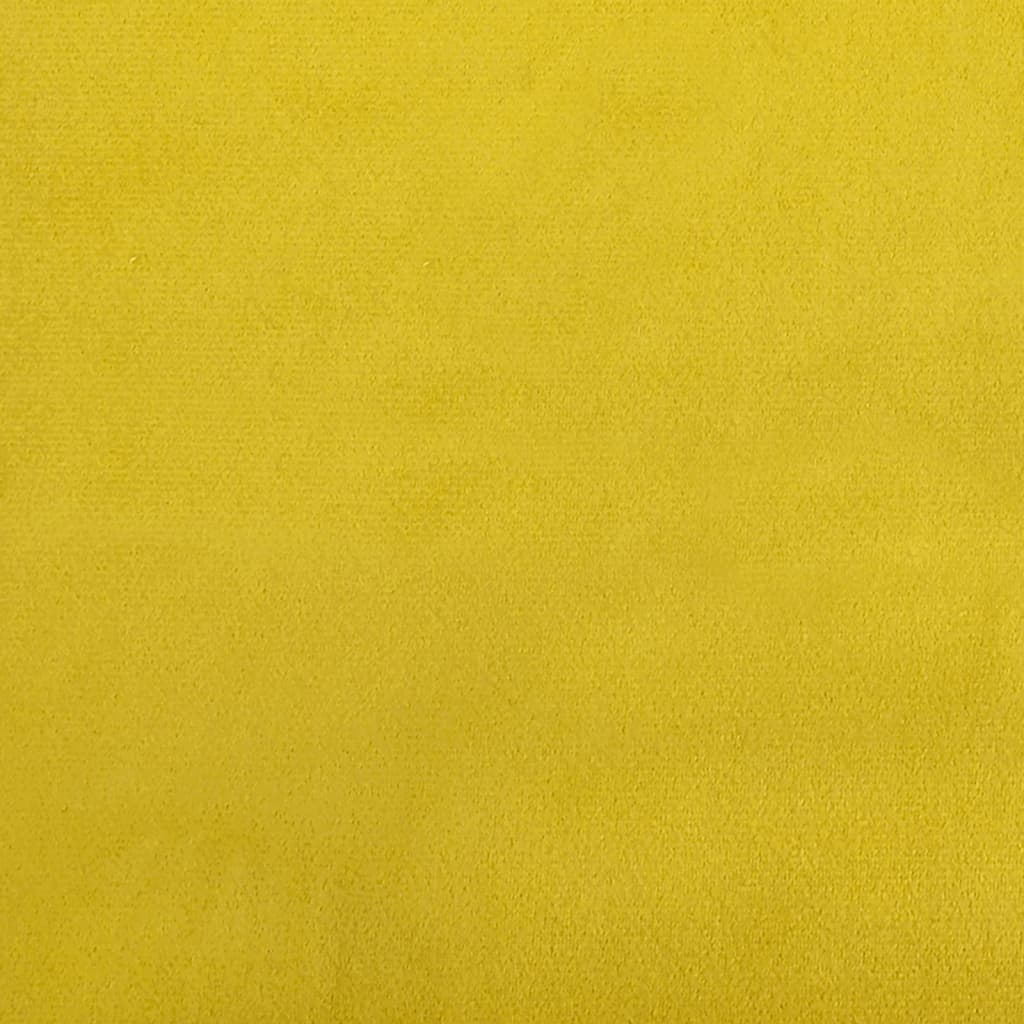 Set di Divani 3 pz con Cuscini Giallo in Velluto 3202286