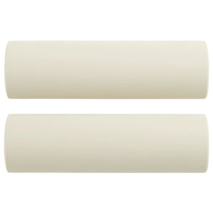 Set di Divani 3 pz con Cuscini Crema in Velluto 3202288