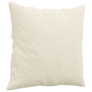 Set di Divani 3 pz con Cuscini Crema in Velluto 3202288