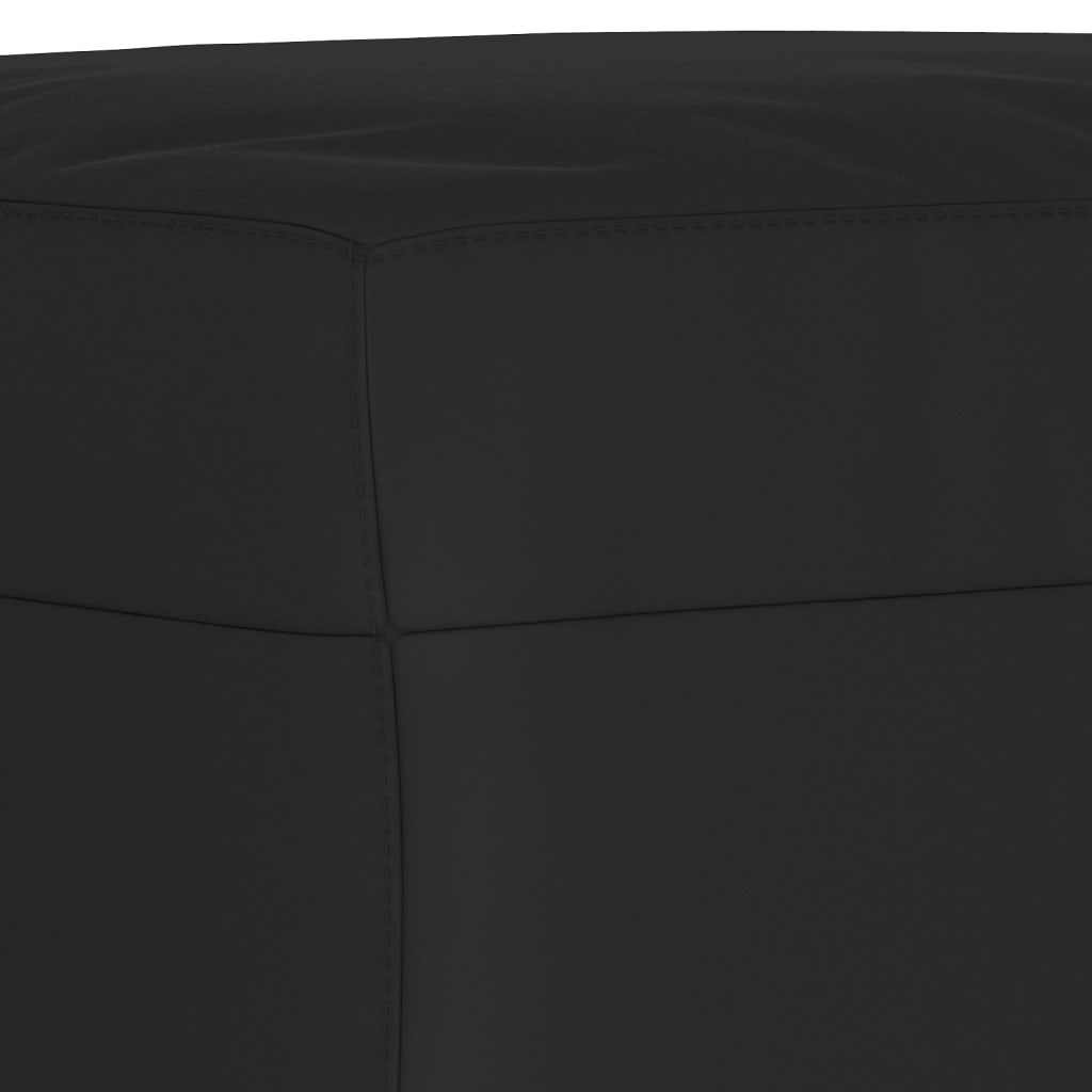 vidaXL Set Divani 4 pz con Cuscini Nero in Tessuto Microfibra