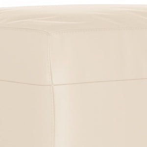 Set Divani 4 pz con Cuscini Beige in Tessuto Microfibra