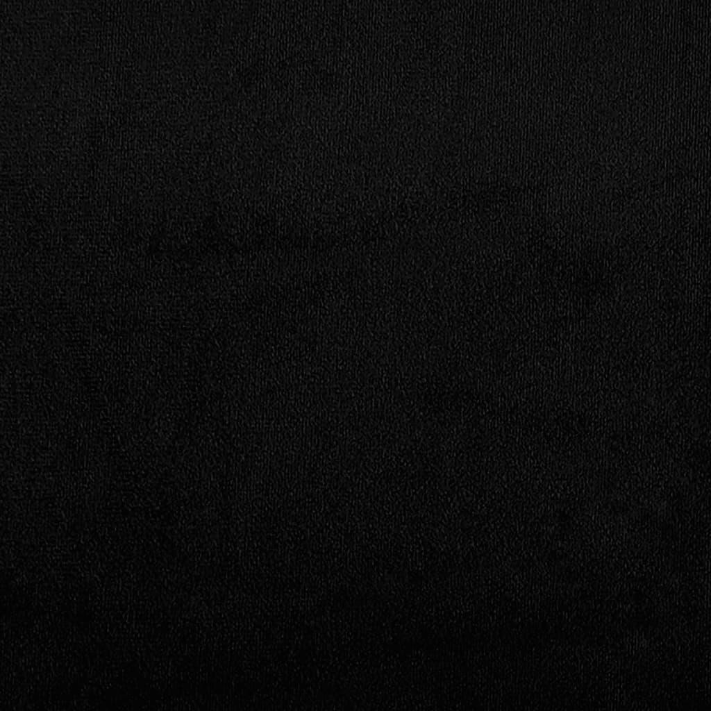 Set Divani 2 pz con Cuscini Nero in Tessuto Microfibra 3202317