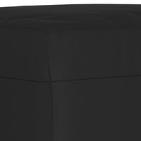 Set Divani 3 pz con Cuscini Nero in Tessuto Microfibra