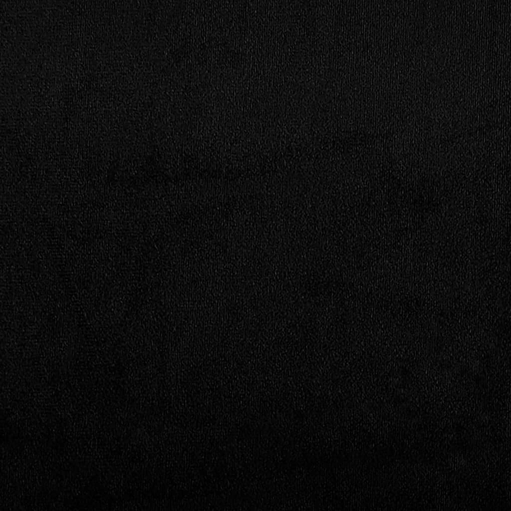 Set Divani 3 pz con Cuscini Nero in Tessuto Microfibra