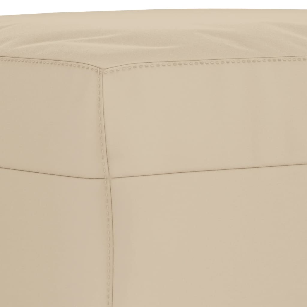 Set Divani 3 pz con Cuscini Crema in Tessuto Microfibra 3202324