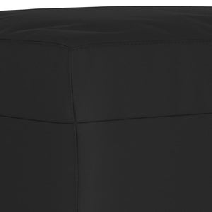 vidaXL Set Divani 3 pz con Cuscini Nero in Tessuto Microfibra