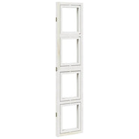 Divisorio Ambienti 3Pannelli Bianco Legno Massello di Paulownia 358686