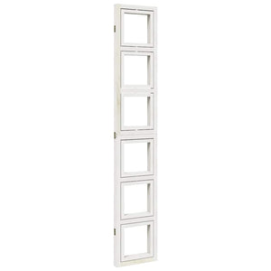 Divisorio Ambienti 3Pannelli Bianco Legno Massello di Paulownia 358688