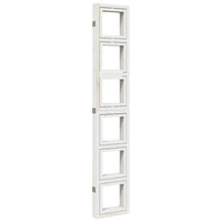 Divisorio Ambienti 5Pannelli Bianco Legno Massello di Paulownia 358696