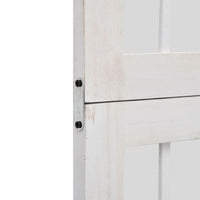 Divisorio Ambienti 5Pannelli Bianco Legno Massello di Paulownia 358790