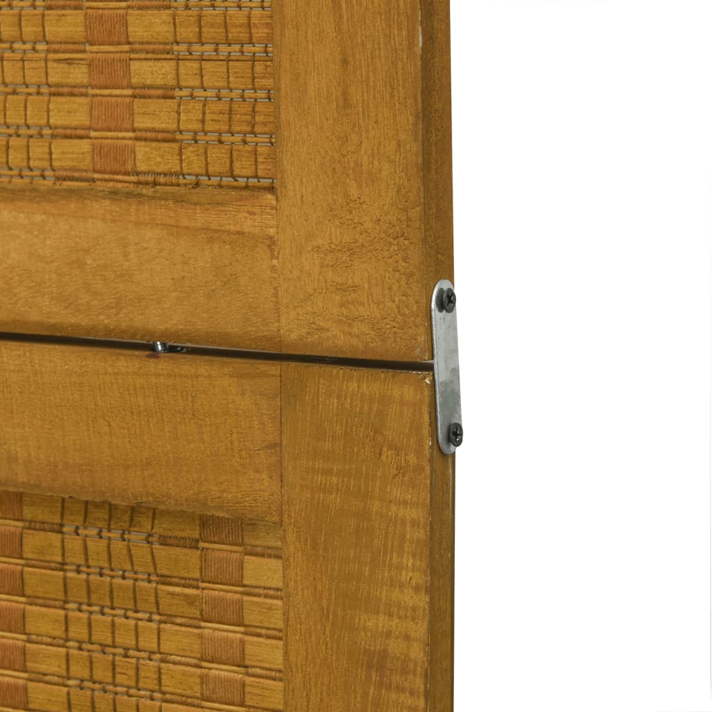 Divisorio Ambienti 3 Pannelli Marrone Scuro Massello Paulownia 358813