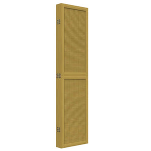 Divisorio Ambienti 6 Pannelli-Set di 6 pannelli Paravento Marrone Legno Massello Paulownia