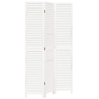 Divisorio Ambienti 3Pannelli Bianco Legno Massello di Paulowniacod mxl 114879