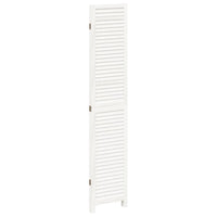 Divisorio Ambienti 3Pannelli Bianco Legno Massello di Paulownia 358831