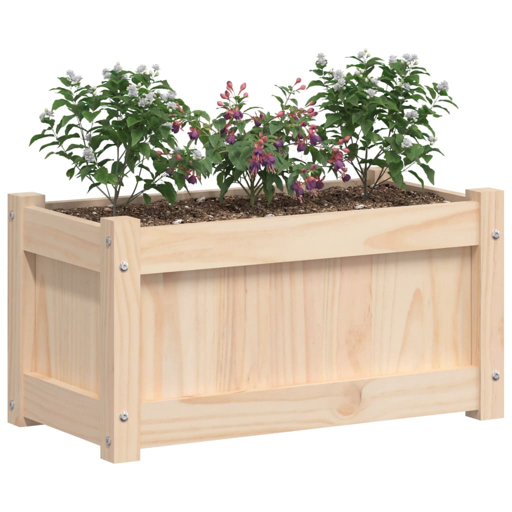 Fioriere da Giardino 2 pz in Legno Massello di Pino 837440