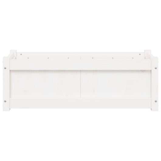 Vassoio per fioriera aiuola rialzata piante fiori terrazza giardino 90 x 31 x 31 cm legno massiccio di pino bianco 02_0037965