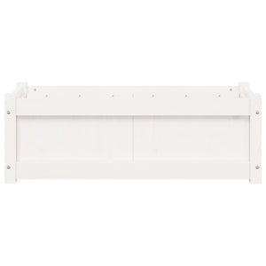 Vaso per fioriera aiuola rialzata piante fiori giardino terrazze set da 2 legno massello di pino bianco 02_0039036