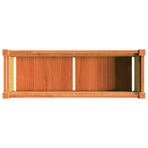 Vassoio per fioriera aiuola rialzata piante fiori terrazza giardino cera 90 x 31 x 31 cm legno di pino massiccio marrone 02_0038506