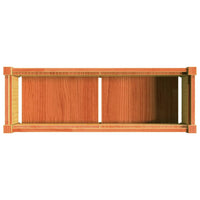 Vaso per fioriera aiuola rialzata piante fiori giardino terrazze set da 2 cera legno massello di pino marrone 02_0039066