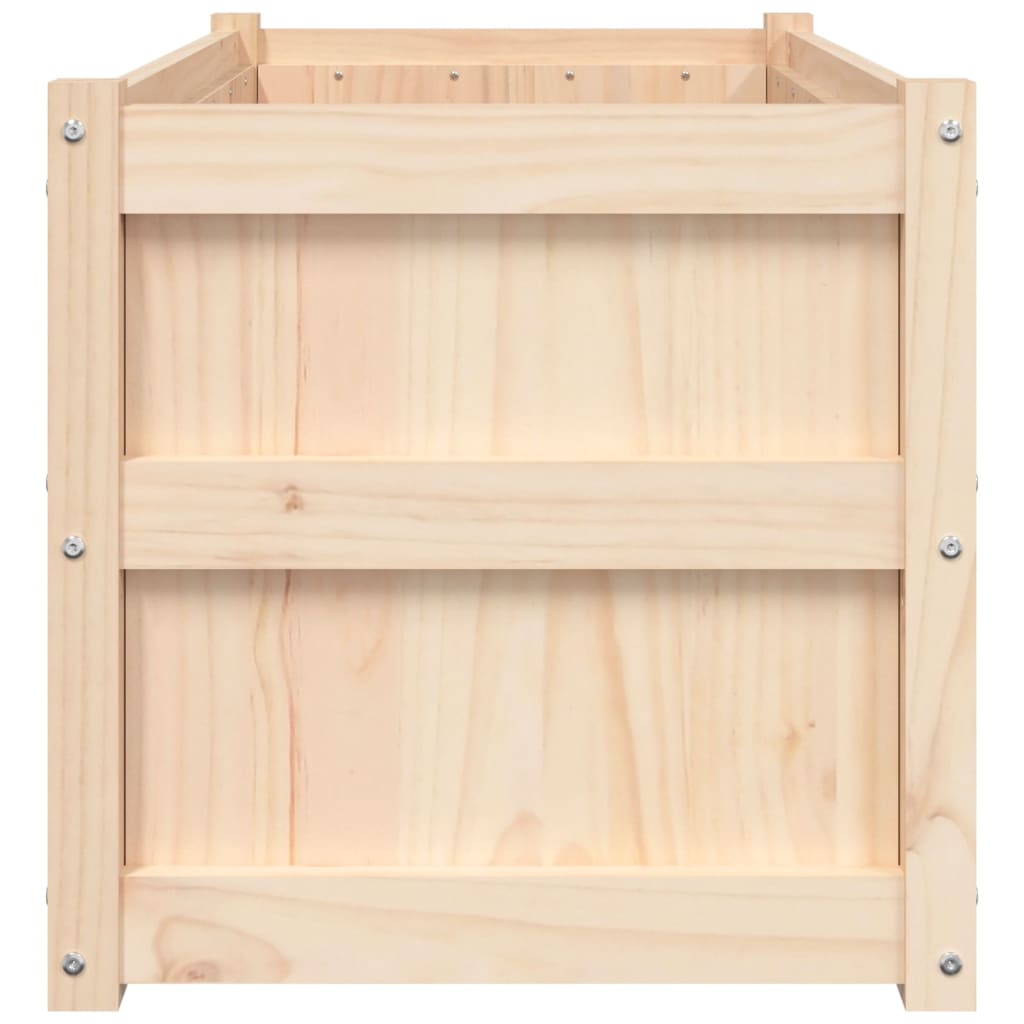 Fioriere da Giardino 2 pz in Legno Massello di Pino 837460