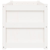 Vassoio per fioriera aiuola rialzata piante fiori terrazza giardino 90 x 50 x 50 cm legno massello di pino bianco 02_0038001