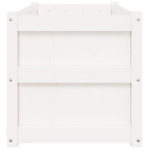 Vassoio per fioriera aiuola rialzata piante fiori terrazza giardino 90 x 50 x 50 cm legno massello di pino bianco 02_0038001