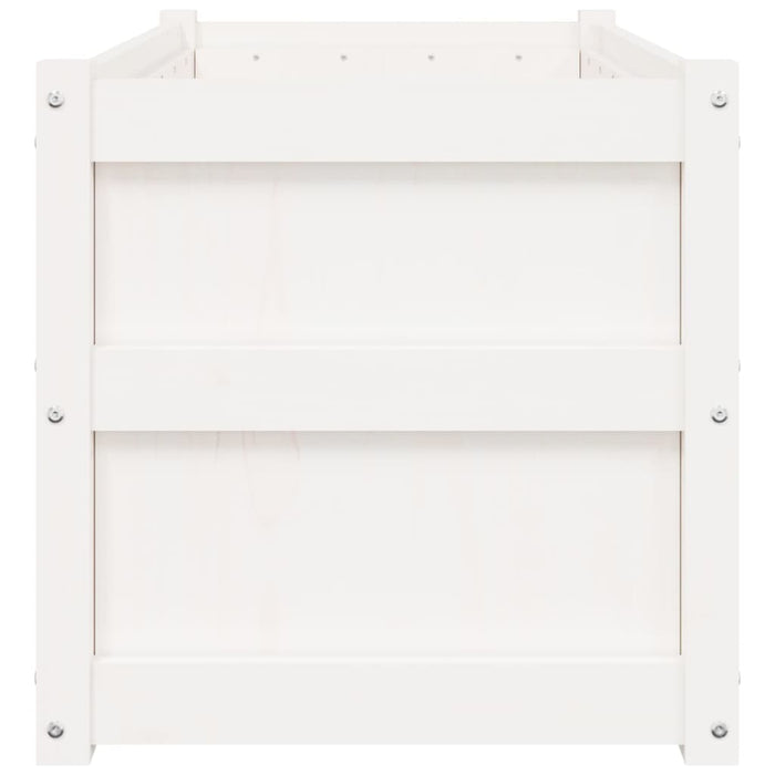 Vassoio per fioriera aiuola rialzata piante fiori terrazza giardino 90 x 50 x 50 cm legno massello di pino bianco 02_0038001