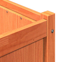 Vassoio per fioriera aiuola rialzata piante fiori terrazzo giardino cera 90 x 50 x 70 cm legno massello di pino marrone 02_0038517