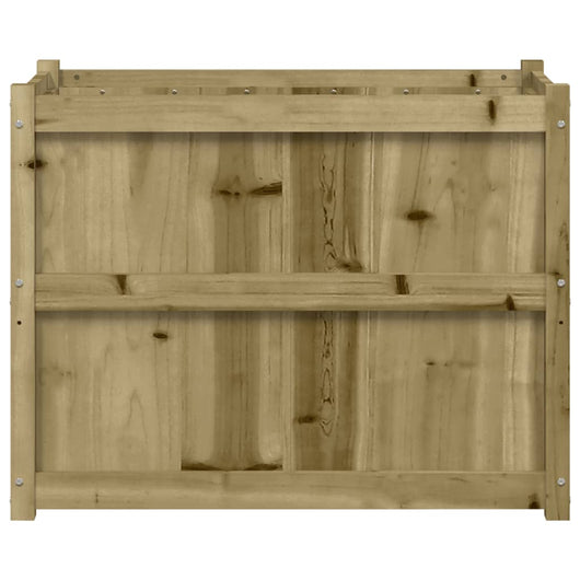 Vassoio per fioriera aiuola rialzata piante fiori terrazza giardino 90 x 50 x 70 cm legno di pino impregnato marrone 02_0038003