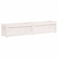 Vassoio per fioriera aiuola rialzata piante fiori terrazza giardino 150 x 31 x 31 cm legno massiccio di pino bianco 02_0037428