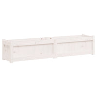 Vaso per fioriera aiuola rialzata piante fiori giardino terrazze set da 2 legno massello di pino bianco 02_0039041