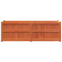 Fioriera Giardino Marrone Cera 150x50x50 cm Legno Massello Pino 837486