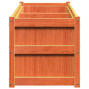 Fioriera Giardino Marrone Cera 150x50x50 cm Legno Massello Pino 837486