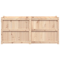 Vassoio per fioriera aiuola rialzata piante fiori terrazza giardino 150 x 50 x 70 cm legno di pino massiccio marrone 02_0037447