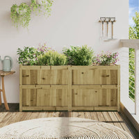 Fioriera da Giardino 150x50x70 cm in Legno di Pino Impregnatocod mxl 132942
