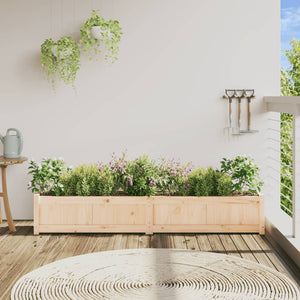 Fioriera da Giardino 180x31x31 cm in Legno Massello di Pinocod mxl 108972