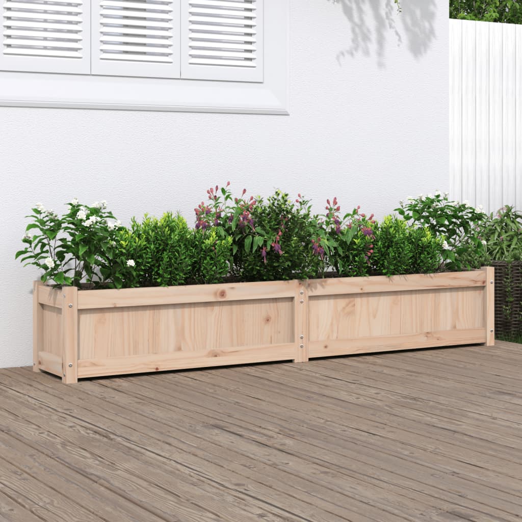 Fioriera da Giardino 180x31x31 cm in Legno Massello di Pinocod mxl 108972