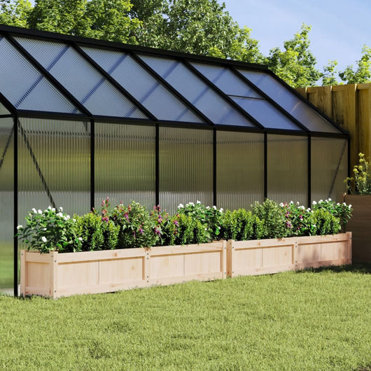 Fioriere da Giardino 2 pz in Legno Massello di Pino 837495